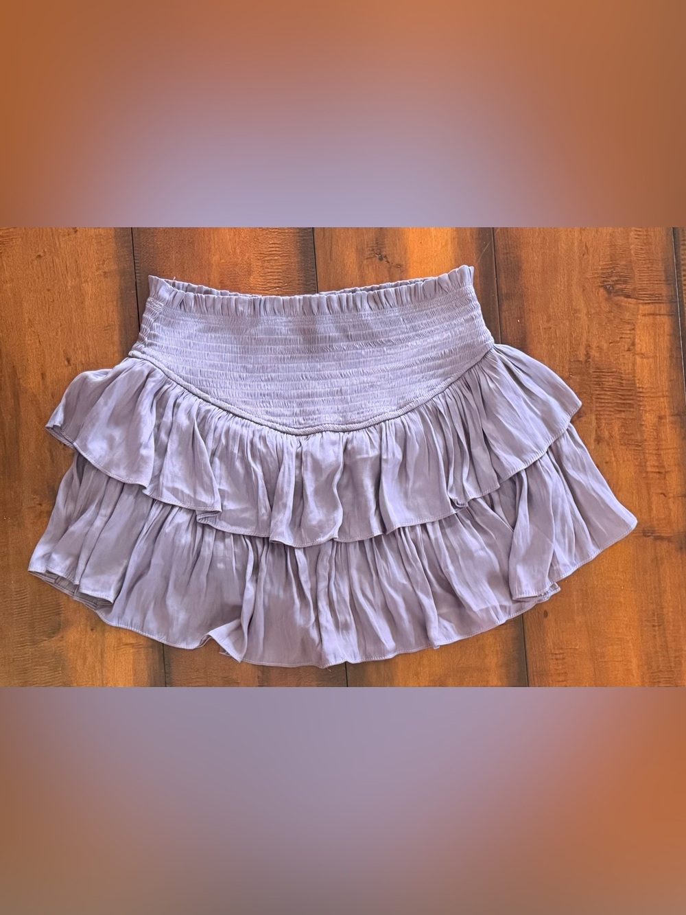 fab'rik Lavender Tiered Ruffle Mini Skort